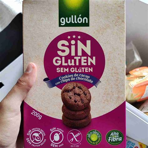 Biscoito Gullón Sem Glúten Cookie Chocolate 3 Pacotes 200g