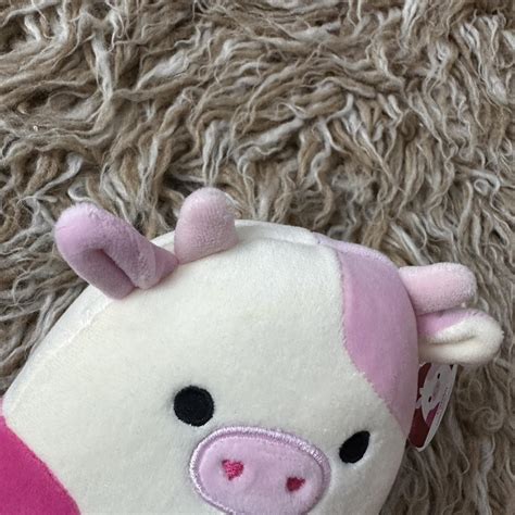 Squishmallow Caedyn The Pink Spotted Cow Size Depop