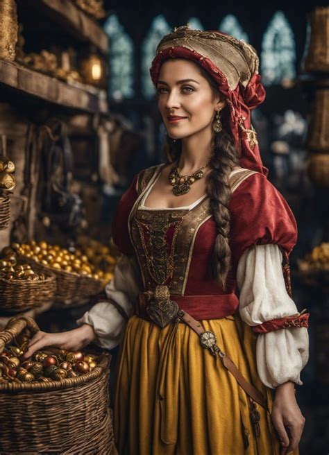 Medieval Merchant Woman Ai Generated Artwork Nightcafe Creator