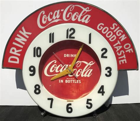 Sold At Auction Coca Cola Cleveland Neon Clock With Marque