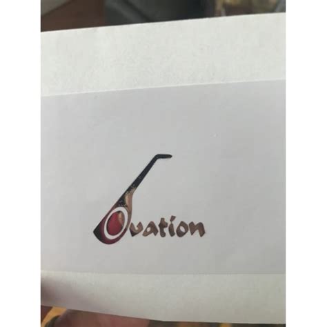 Guitar Decals Restoration Logos Ovation Guitar Decal Metal M52