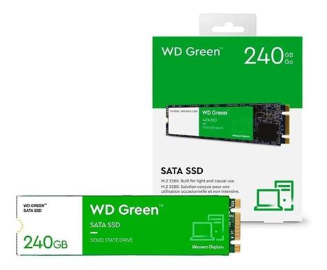 Ssd M 2 2280 Sata 240Gb Wd Green Até 545 Mb S Wds240G3G0B Western