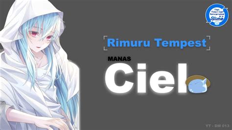 Manas Ciel Rimuru Tempest That Time I Got Reincarnated As A Slime