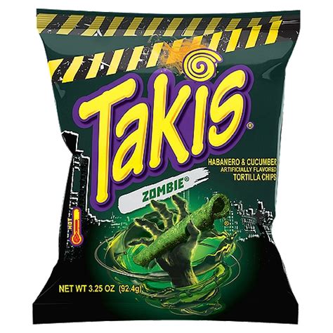 Takis Zombie Habanero & Cucumber Tortilla Chips, 3.25 oz