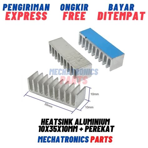 Jual Heatsink Aluminium X X Mm Perekat Pendingin Transistor Cpu Ic