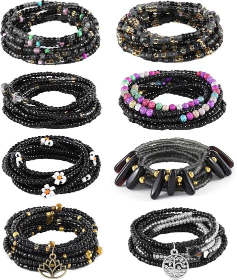 Amazon Elabest Tie On African Waist Beads For Women Non Stretching