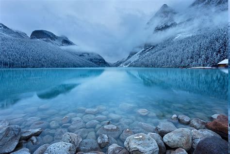 landscape, Nature, Lake, Mountain, Snow, Forest, Stones, Turquoise ...