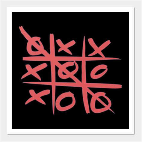 Tic Tac Toe X And O Graphic Board Game By Dewinnes