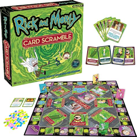 AQUARIUS Juego De Mesa Rick And Morty Card Scramble Yaxa Colombia