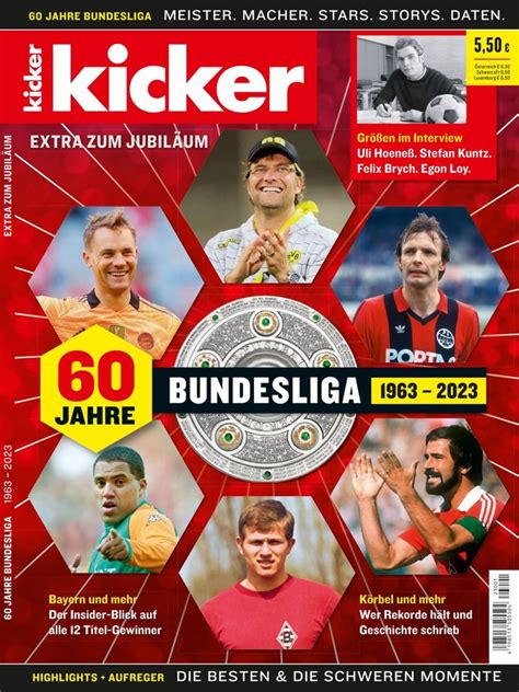 Kicker Bundesliga Sonderheft Zeitschrift Als Epaper Im Ikiosk Lesen