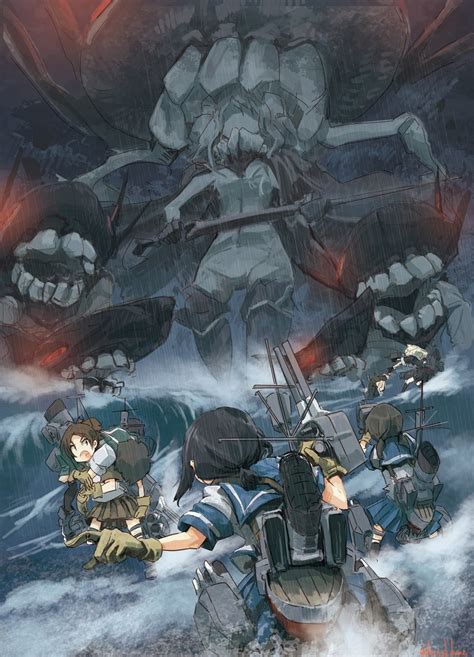 Shigure Yuudachi Fubuki Wo Class Aircraft Carrier Mutsuki And 2