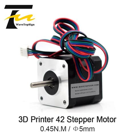 3d ชิ้นส่วนเครื่องพิมพ์ Nema 17 Stepper Motor 42bygh40 1704a 2เฟส4