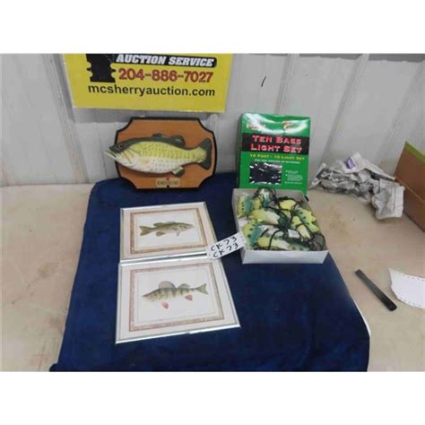 Singing Billy Bass, 10 Bass Fish Light Set, 2 Pictures of Fish ...