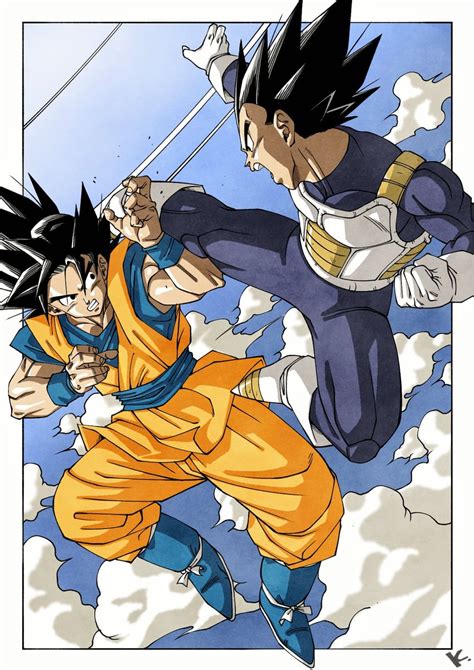 Son Goku And Vegeta Dragon Ball And More Drawn By Kakeru Dbskakeru