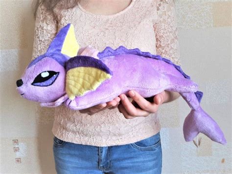 Shiny Vaporeon plush pokemon plush water stone pokemon blue | Etsy