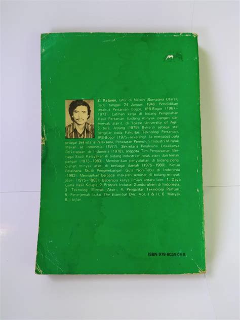 Buku Pengantar Teknologi Minyak Dan Lemak Pangan Original By S Ketaren