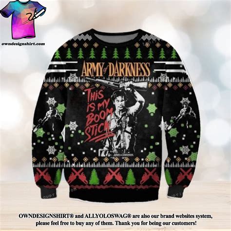 The Best Selling Army Of Darkness Ugly Sweater Christmas Party