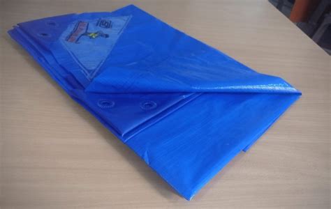 PE Laminated Plastic Silpaulin Blue Hdpe Tarpaulin Thickness 35gsm To