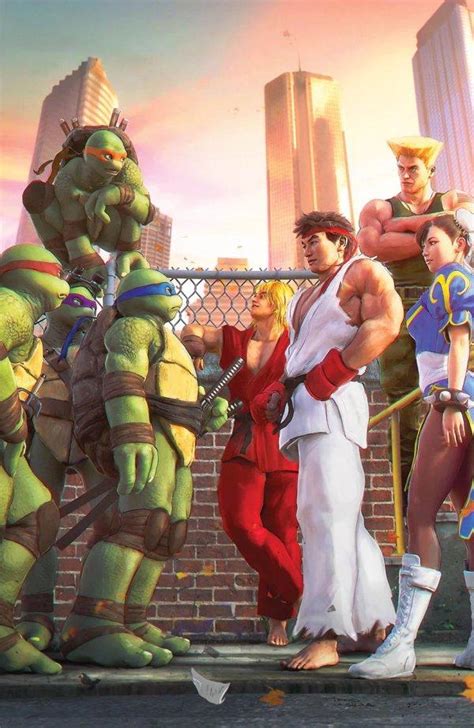 Teenage Mutant Ninja Turtles Vs Street Fighter Da Silva Virgin