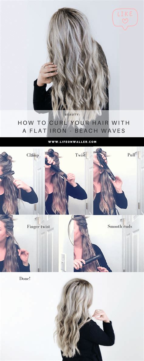 How To Curl Your Hair With A Flat Iron Beach Waves