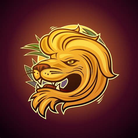 Lion Head Profile Logo, Tattoo Sketch Stock Vector - Illustration of ...