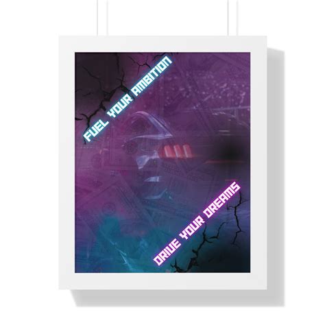 Fuel Your Ambition, Drive Your Dreams car Poster - Etsy