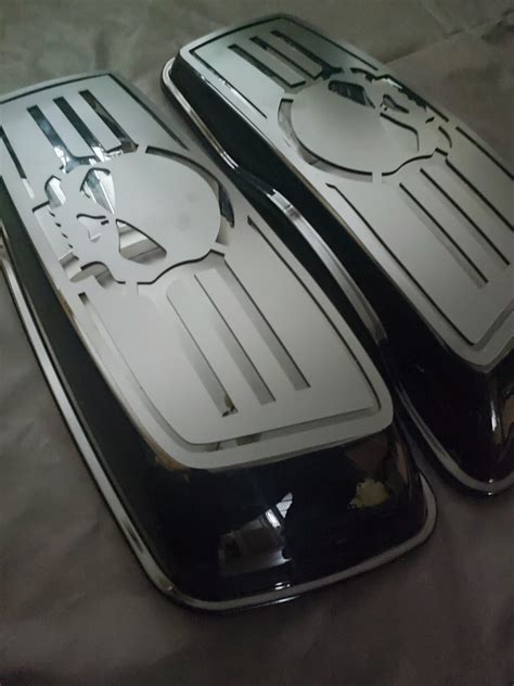 SKULL Harley Davidson´s saddlebag lid covers - Miro´s MD