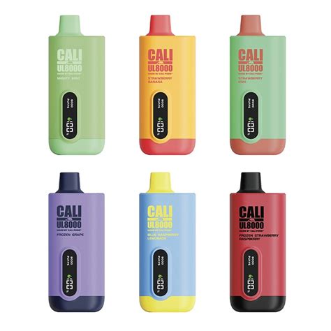 Cali UL8000 Disposable Vape Kit 8000 Puffs 18ml 9 69 UK Vape Deals