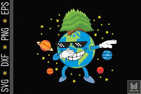 Dabbing Earth Funny Earth Day By Mulew Art | TheHungryJPEG