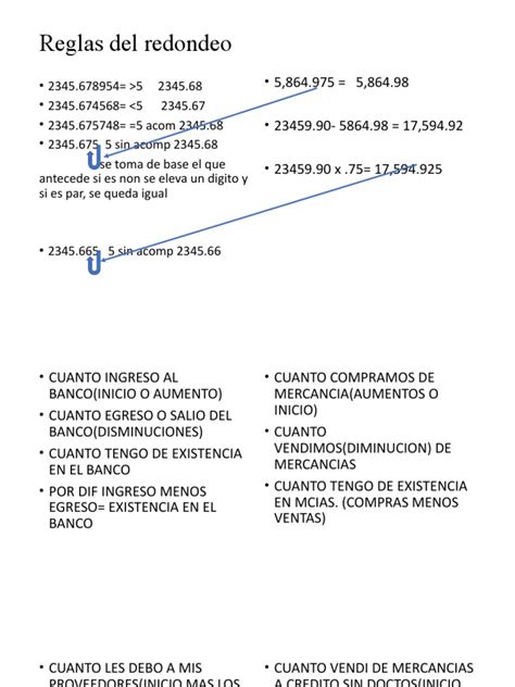 Reglas Del Redondeo Pdf