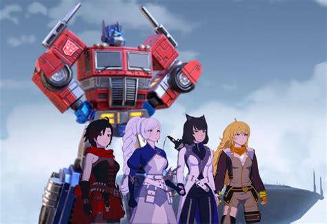 Team rwby and Optimus Prime by darkdragon992 on DeviantArt