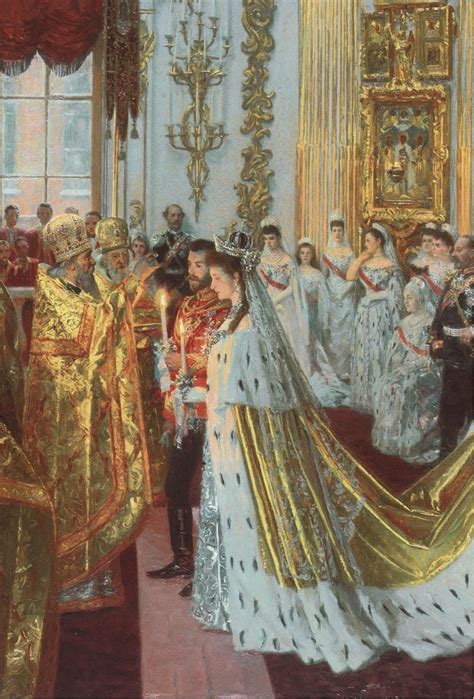 Wedding Of Nicholas Ii And Alexandra Of Hesse Painting Detail