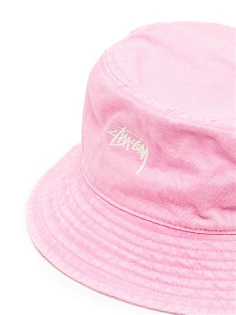 St Ssy Embroidered Logo Detail Bucket Hat Farfetch