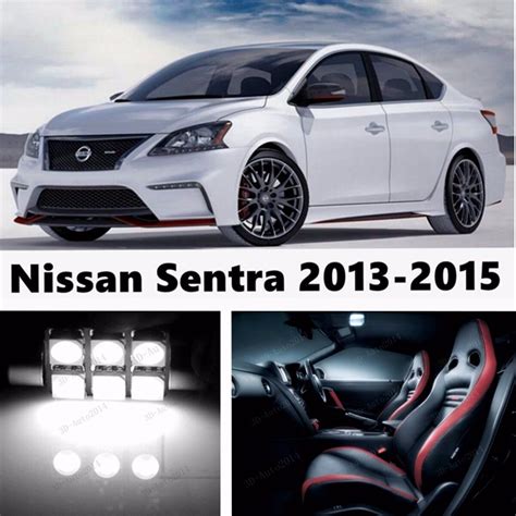 Pcs Led Xenon White Light Interior Package Kit For Nissan Sentra