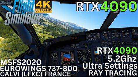 Msfs Rtx Insane Turbulent Visual Approach Landing In Calvi Lfkc