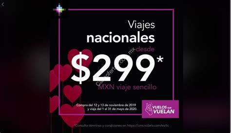 Promoción Volaris Vuelos Que Vuelan Vuelos Nacionales Desde 299 E Internacionales Desde 45