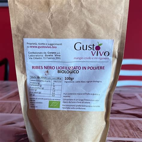 Gusto Vivo Bio Ribes Nero Liofilizzato In Polvere Review Abillion