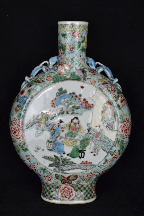 Gourde Vase Famille Verte Porcelaine Guerrier Catawiki