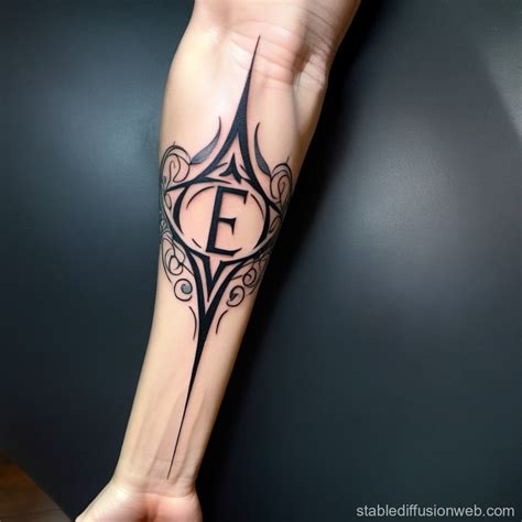 Elven Forearm Tattoo Design | Stable Diffusion 在線