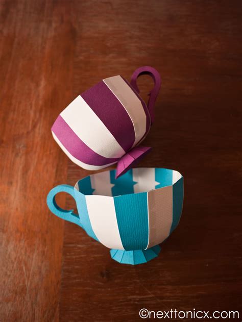 Paper Tea Cups Paper Tea Cups Paper Crafts Diy Diy Paper