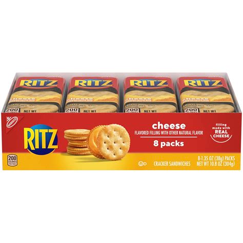 Amazon.com: RITZ Cheese Sandwich Crackers, 8 - 1.35 oz Packs : Books