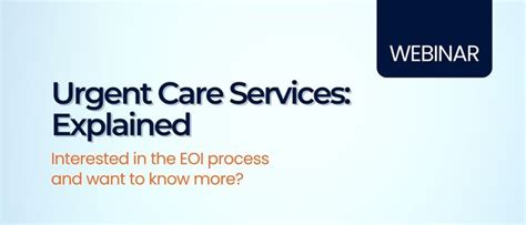 Recording: Urgent Care Services: Explained - Australian Medical ...