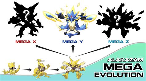 Full Gen 1 Mega Pokémon Alakazam Mega Evolutions X Y Z Youtube