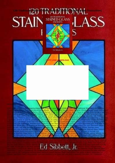 Download [pdf] 120 Traditional Stained Glass Patterns Dover Stained Glass Instruction