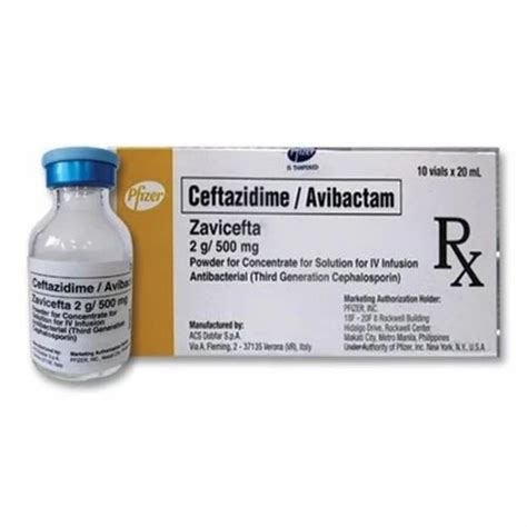 Zavicefta Injection Ceftazidime Gm And Avibactam Gm G Gm