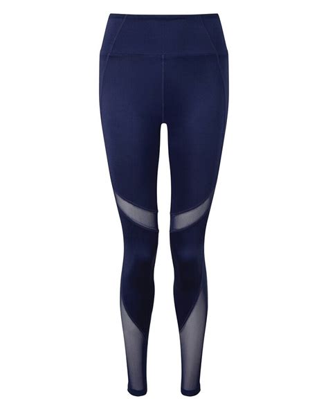 TriDri Women S Mesh Tech Panel Full Length Leggings TR034 Gym Yoga