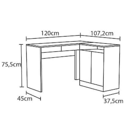 Mesa De Canto Para Computador Politorno Portugal Com 2 Gavetas E 2 Portas Shopping Do Sicredi