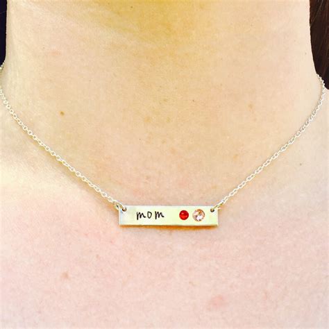 Personalized Mom Necklace Personalized Grandma Etsy