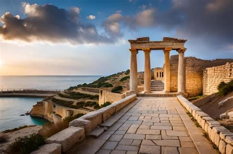 Premium Photo | The ruins of the ancient city of corinth