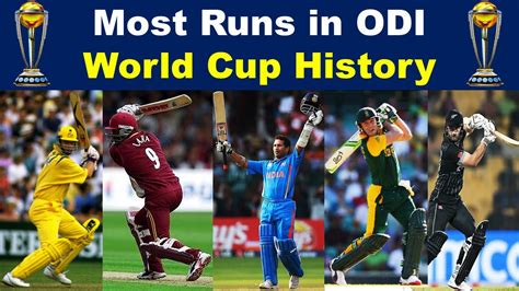 Most Runs In Odi World Cup History Highest Score In World Cup Best